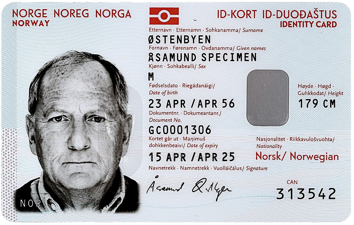 NORWAY ID CARD